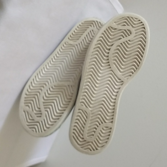 Adidas White and Teal Runners Size 1.5 - Picture 5 of 8